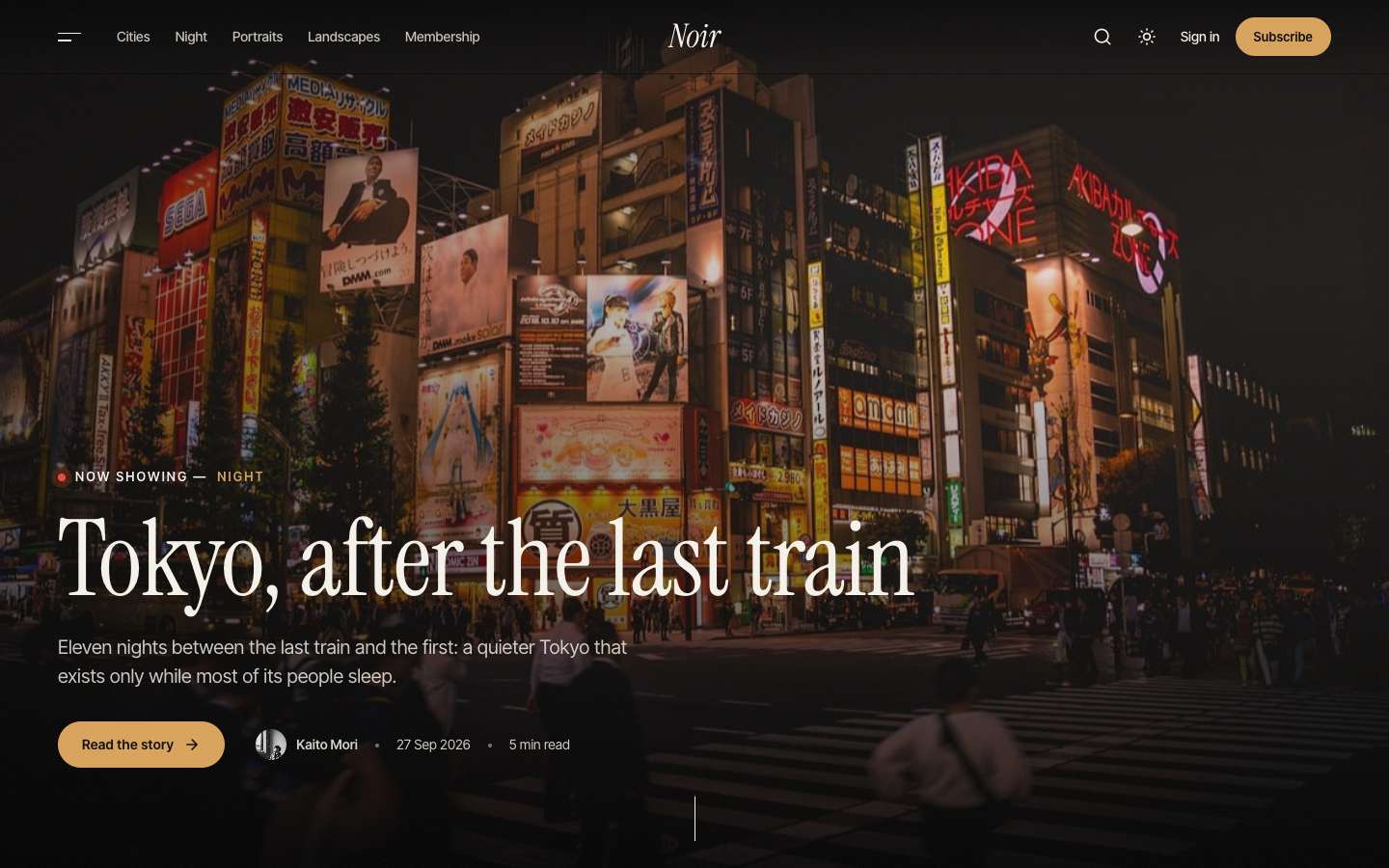 Noir Ghost theme