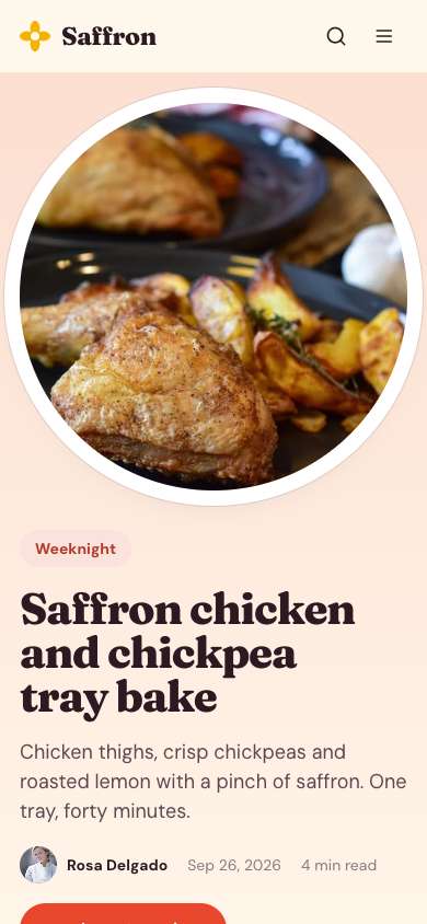 Saffron on a phone