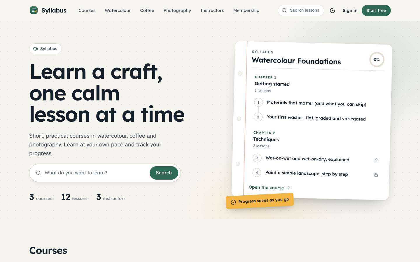Syllabus homepage