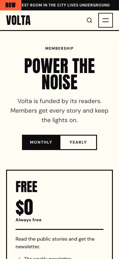 Volta on a phone