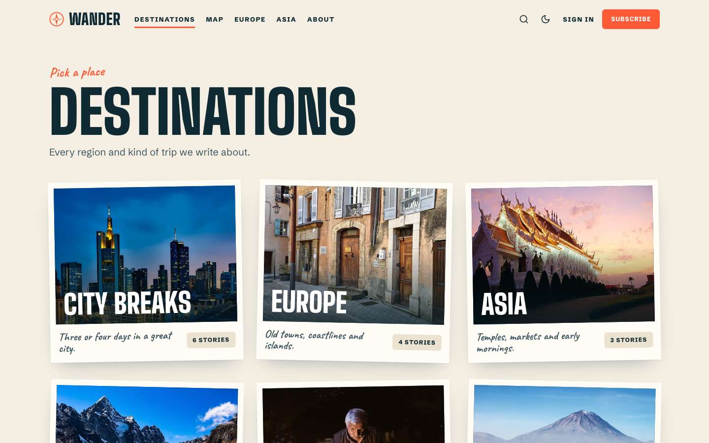 Destinations